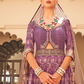 Plum Printed Anarkali Dress & Men's Kurta-Coat Set – Couple Outfit - LaVante Fashion