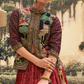Ethnic Red Printed Skirt & Kurta Jacket Set for Couple - LaVante Fashion