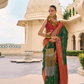 Banarasi P.V. Silk Saree with Exclusive Kanchipuram Weaving Design - LaVante Fashion