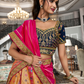 Traditional Banarasi Silk Bridal Lehenga with Zarkan and Cording Embellishments