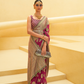 Banarasi Organza Bagh Floral Embellished Designer Saree