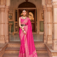 Banarasi Silk Blend Saree with Rich Zari Weaving