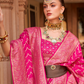 Banarasi Silk Blend Saree with Rich Zari Weaving