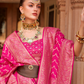 Banarasi Silk Blend Saree with Rich Zari Weaving