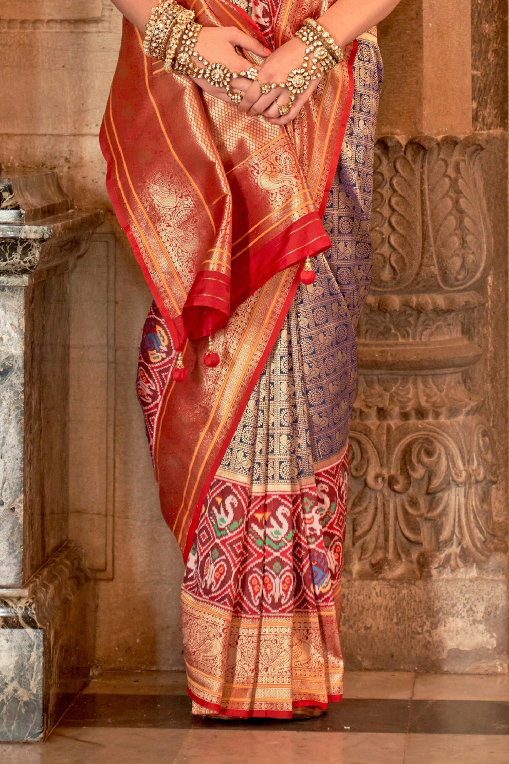 Banarasi Silk Saree with Royal Weaving and Rich Finish