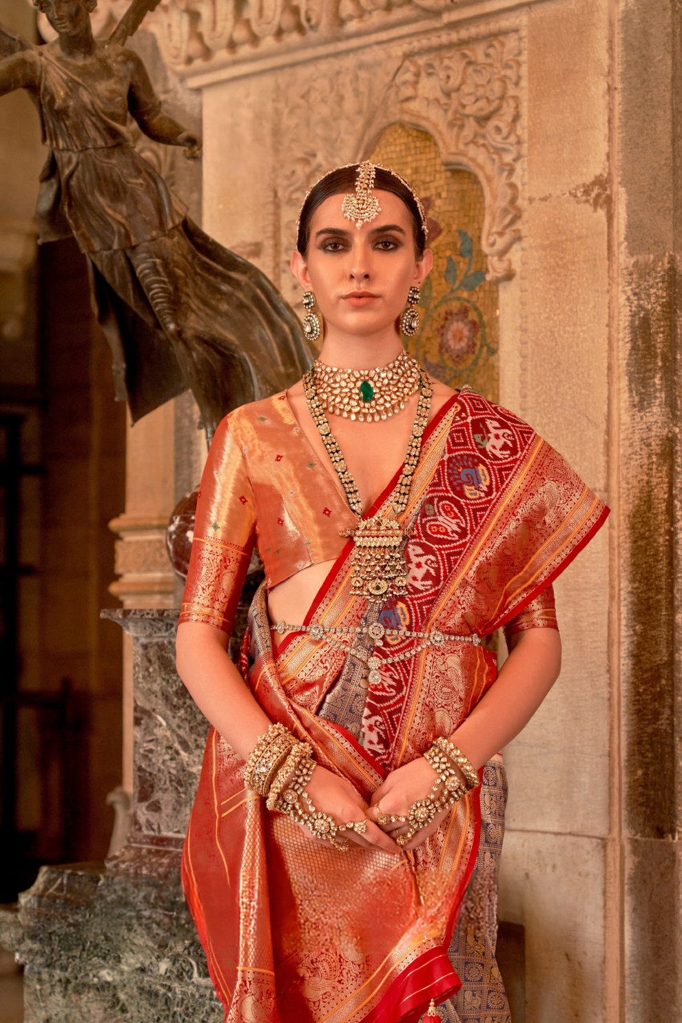 Banarasi Silk Saree with Royal Weaving and Rich Finish