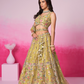 Bridal Net Moti And Sequins Embroidery Lehenga Choli Dupatta