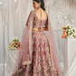 Elegant Bridal Net Lehenga with Gotapatti & Moti Work