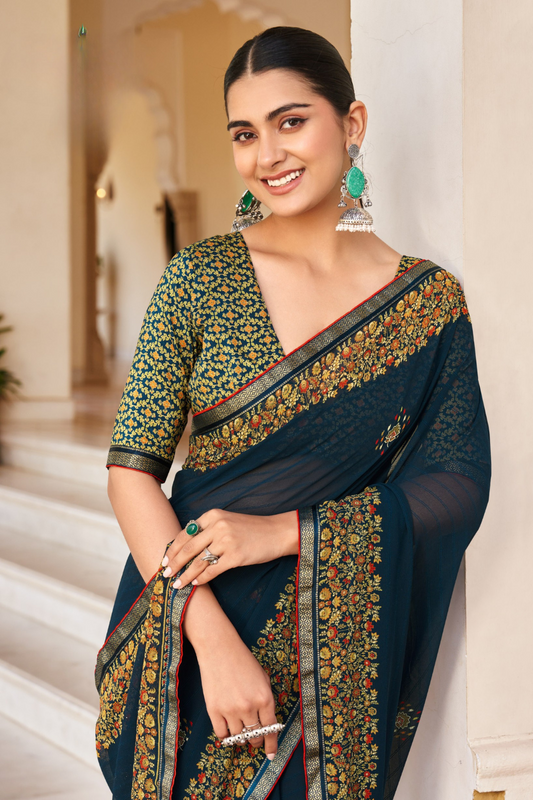 Suhana Silkweave Saree with Elegant Texture - LaVante Fashion