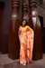 Digital Printed Satin Creep Saree with Smooth Silken Drape