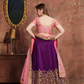 Glamorous Purple Art Silk Lehenga with Intricate Embroidery