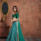 Turquoise Art Silk Lehenga with Dori and Sequin Embroidery