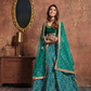 Turquoise Art Silk Lehenga with Dori and Sequin Embroidery