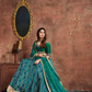 Turquoise Art Silk Lehenga with Dori and Sequin Embroidery