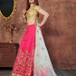 Soft Pink Art Silk Lehenga with Detailed Embroidery Work