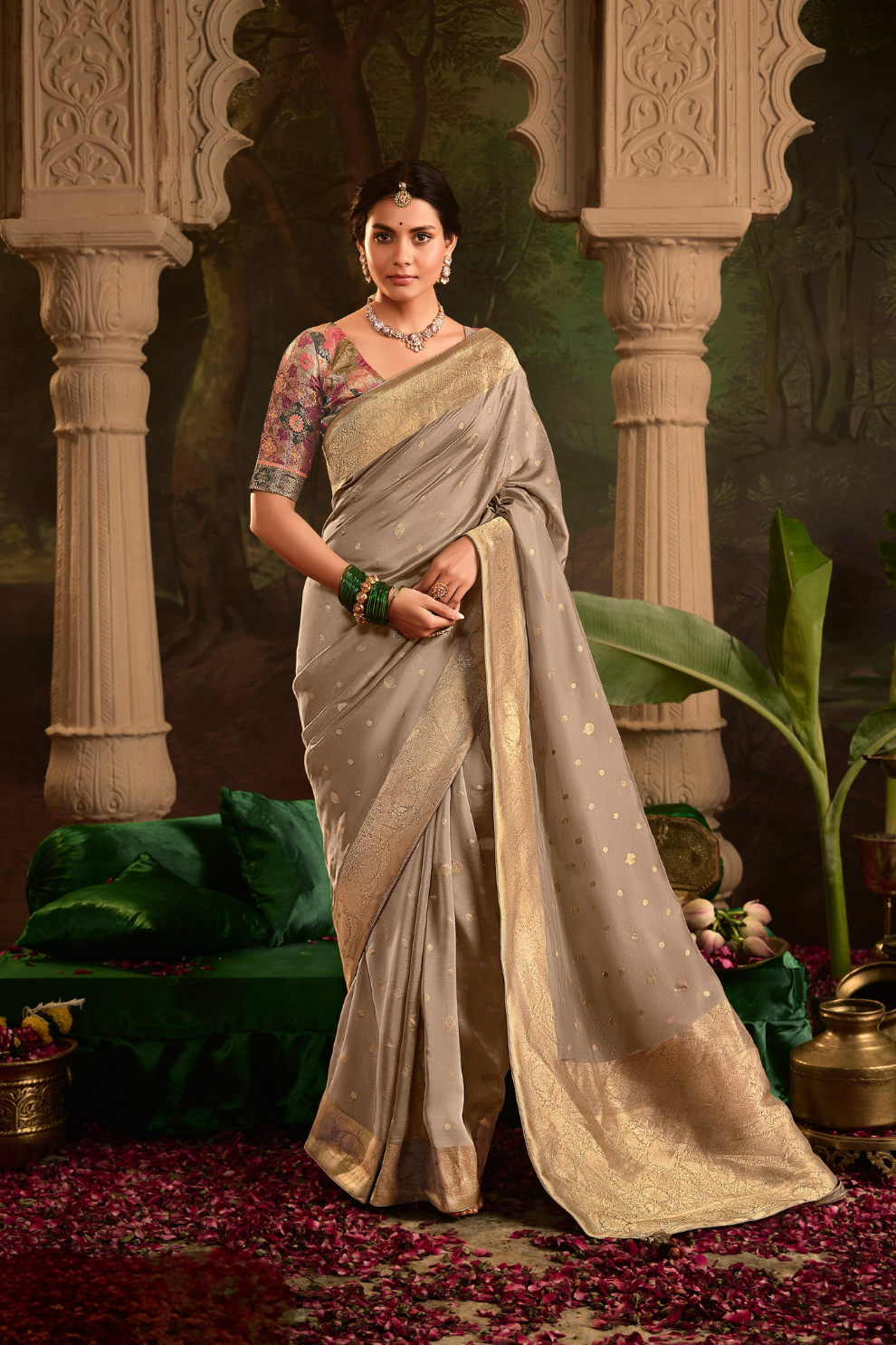 Dola Silk Designer Saree with Heavy Zari Weaving Elegance