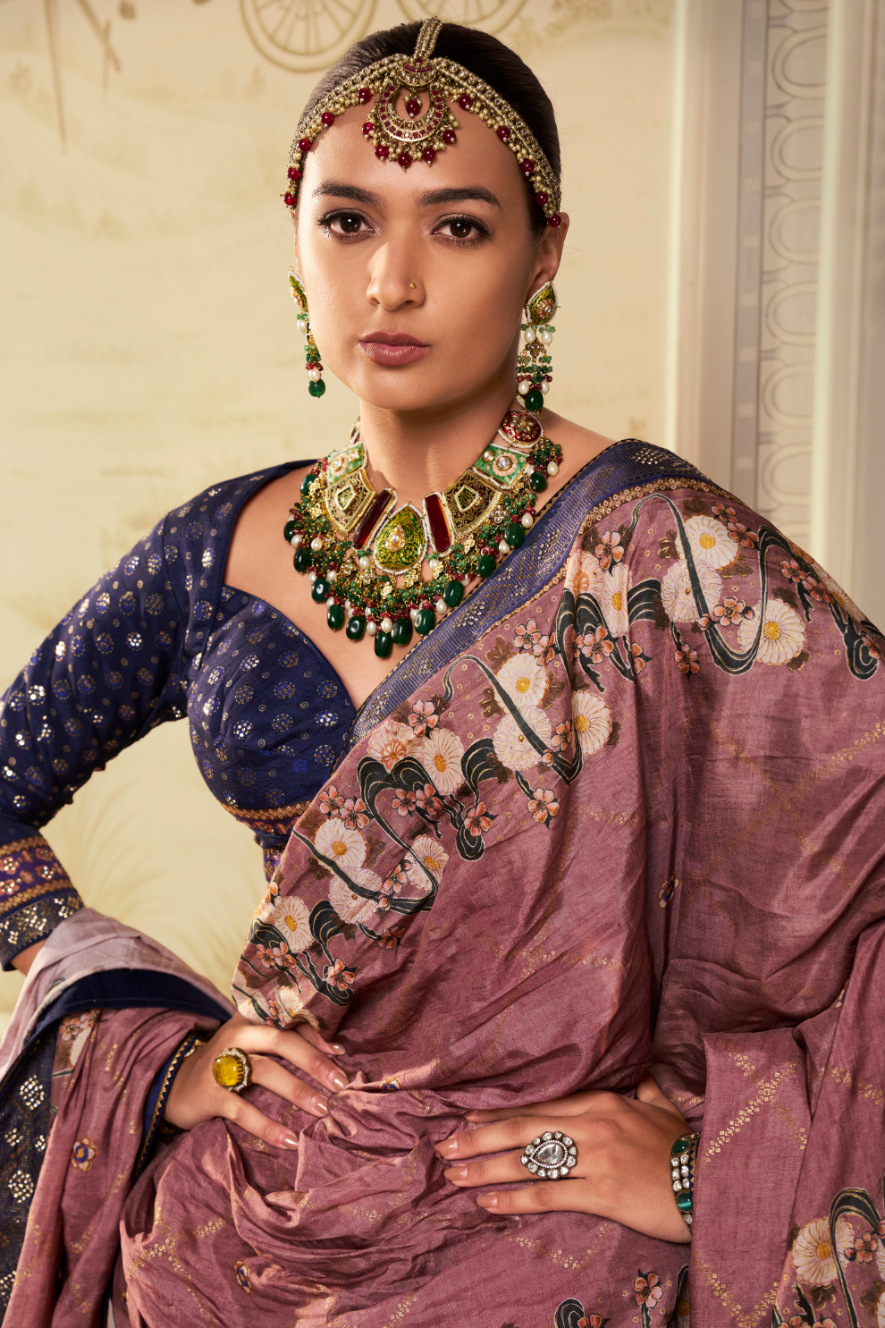 Royal Weave Blue Banarasi Lehenga - LaVante Fashion