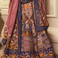 Royal Weave Blue Banarasi Lehenga - LaVante Fashion