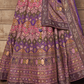 Regal Purple Designer Silk Lehenga Choli - LaVante Fashion