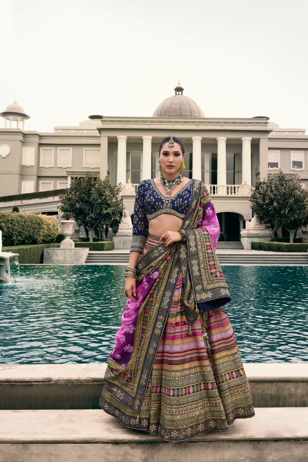 Premium Jamun Color Silk Lehenga Choli - LaVante Fashion