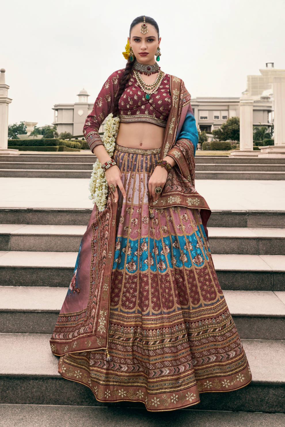 Premium Maroon Silk Lehenga Choli - LaVante Fashion