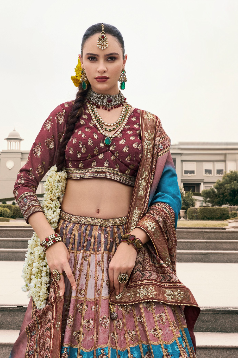 Premium Maroon Silk Lehenga Choli - LaVante Fashion
