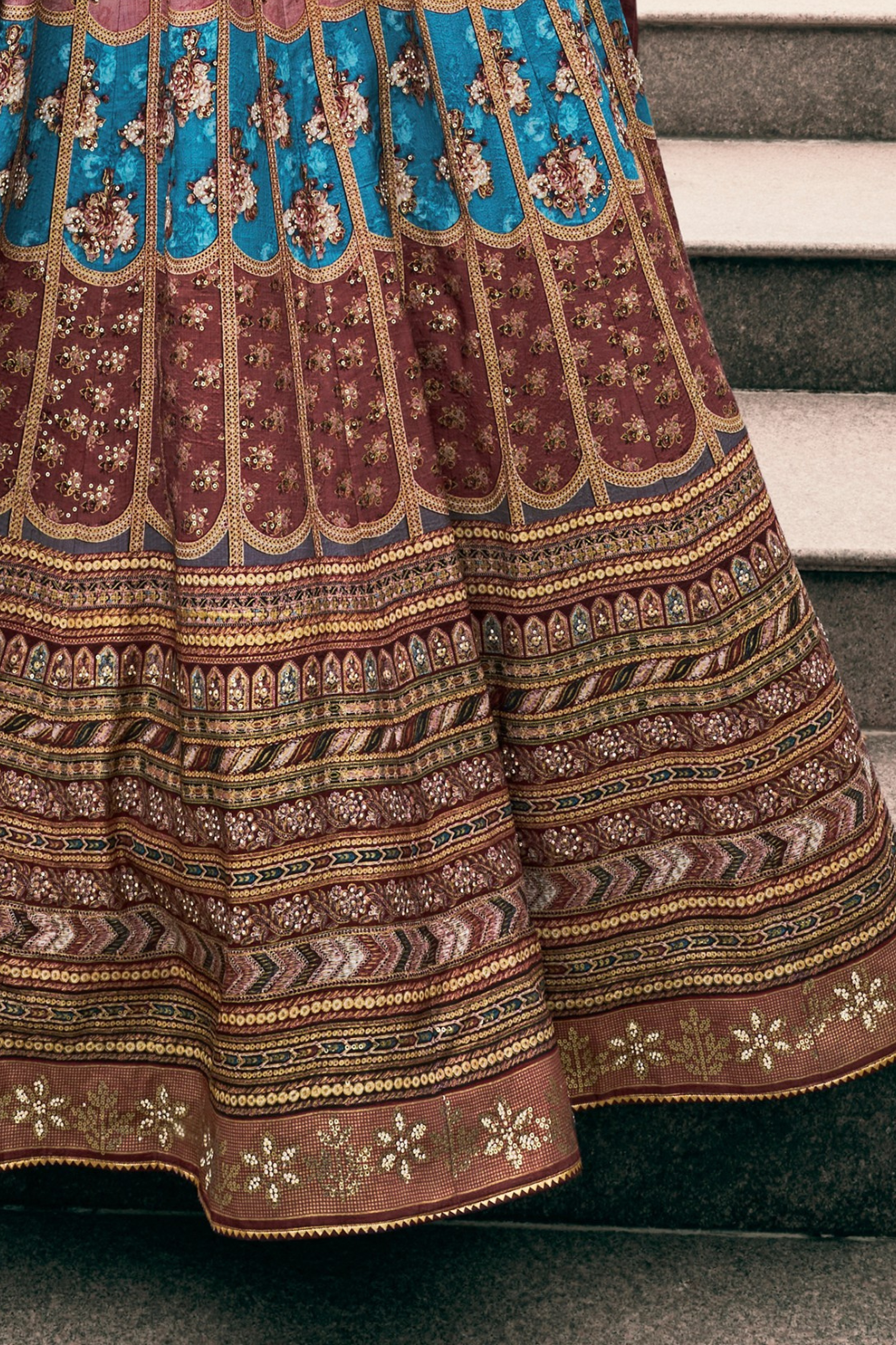 Premium Maroon Silk Lehenga Choli - LaVante Fashion