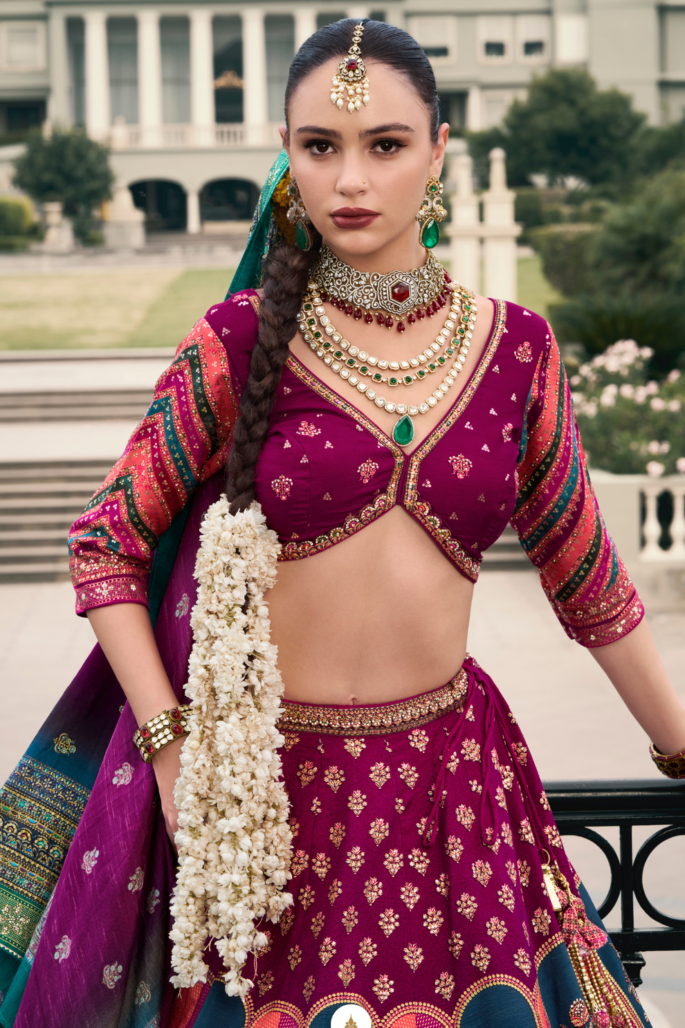 Premium Purple Silk Lehenga Choli - LaVante Fashion