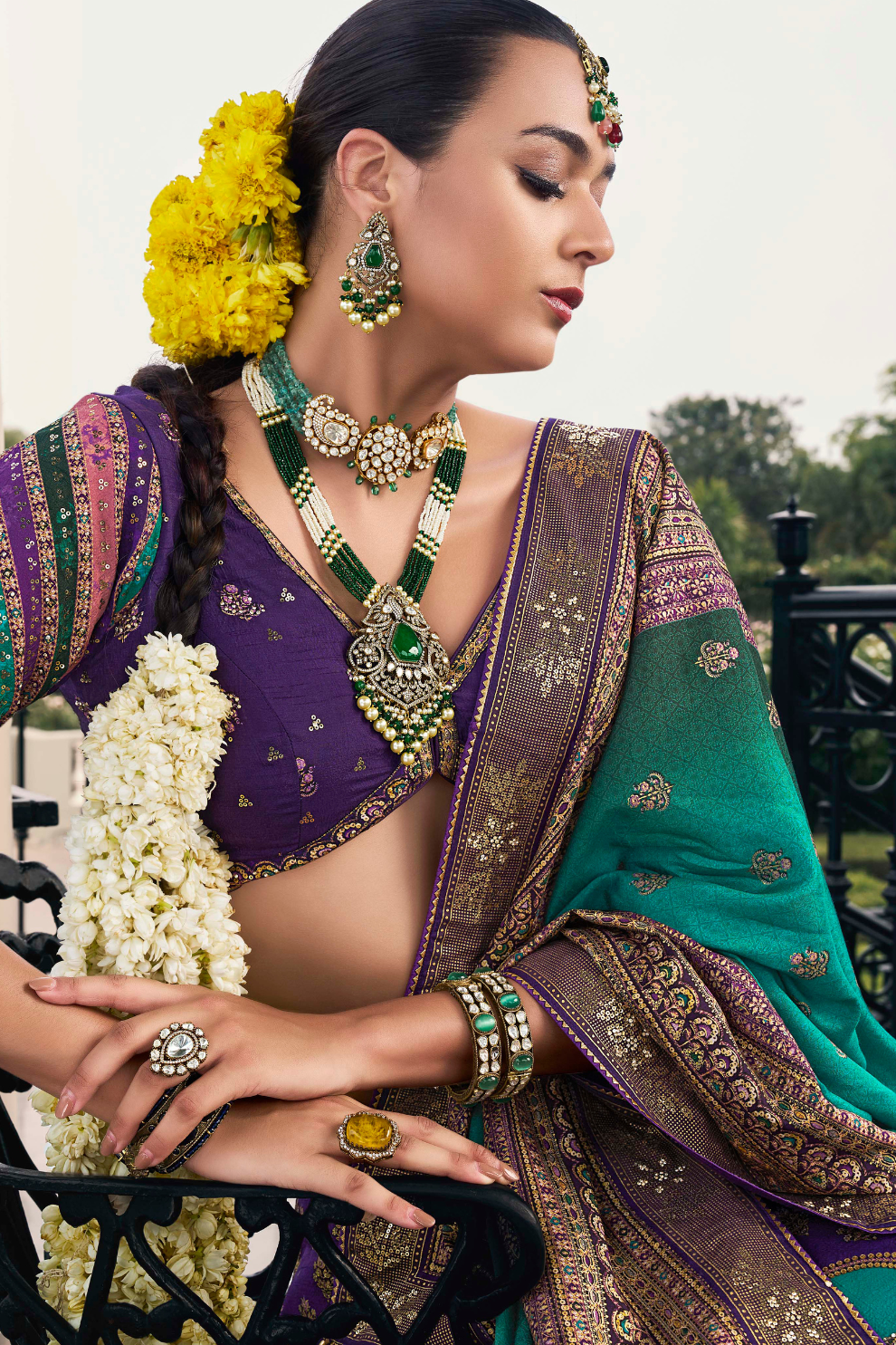 Premium Violet Silk Lehenga Choli - LaVante Fashion