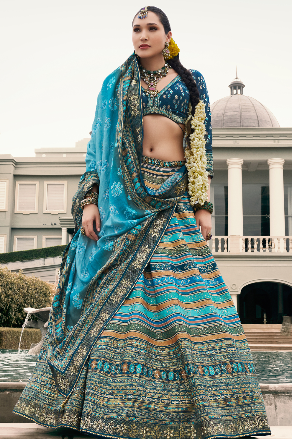 Premium Royal Blue Silk Lehenga Choli - LaVante Fashion