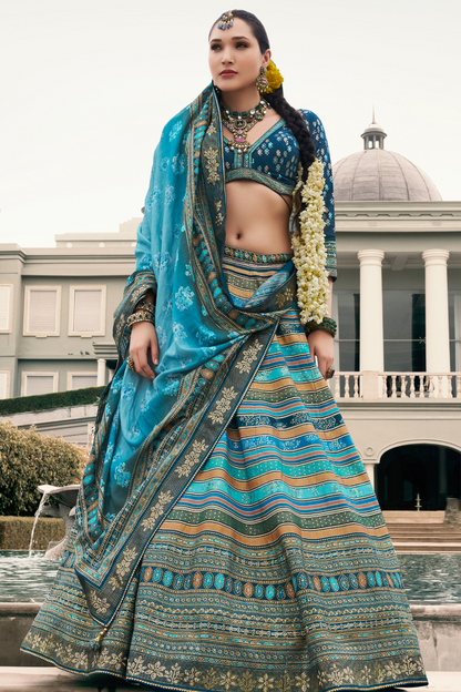 Premium Royal Blue Silk Lehenga Choli - LaVante Fashion