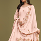 Chic Pink Georgette Suit for Mehendi and Sangeet Occasions
