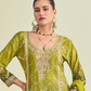 Royal Radiance Chinnon With Heavy Embroiderd Work  Palazzo Suit for the Modern Diva
