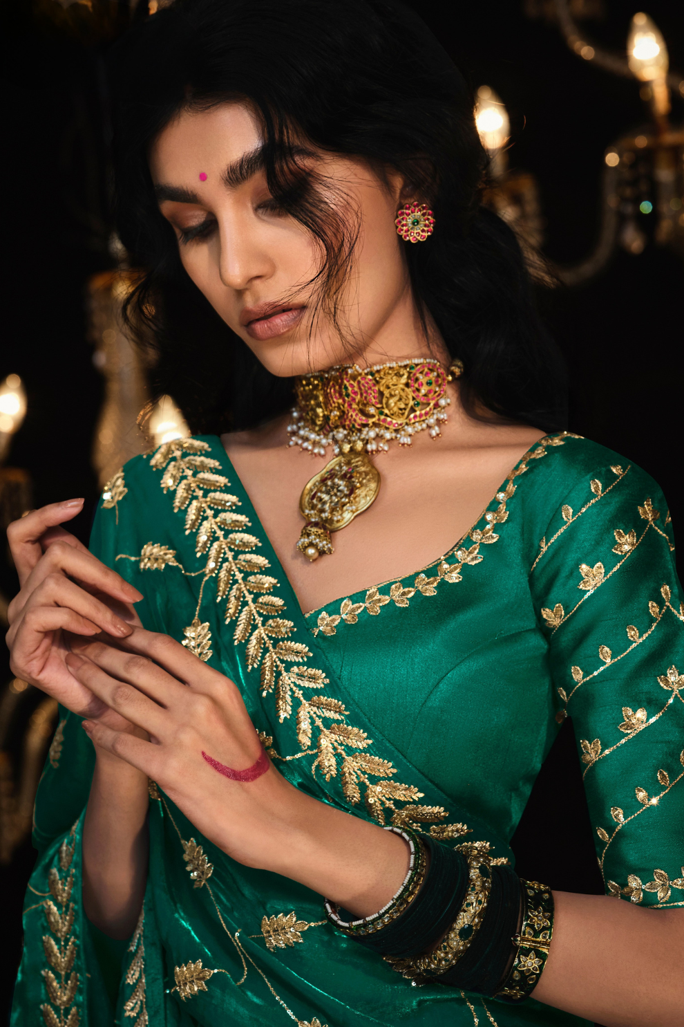 Beautiful Designer Wedding Saree with Premium Fancy Work