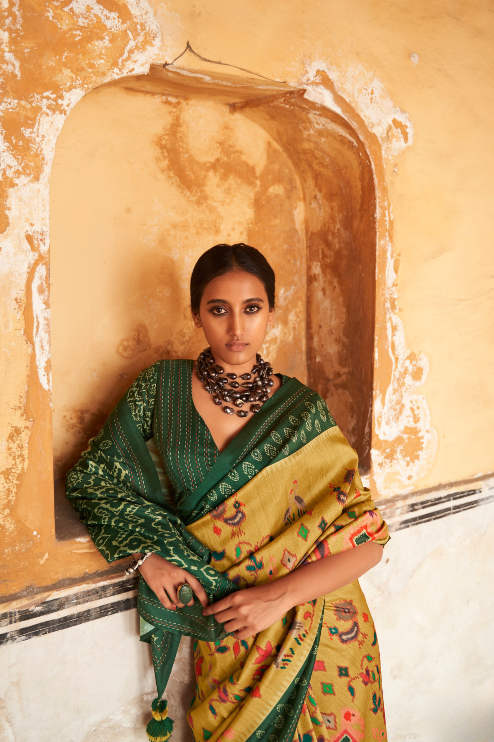 Elegant Patola Print Tussar Silk Saree for Festive Wear