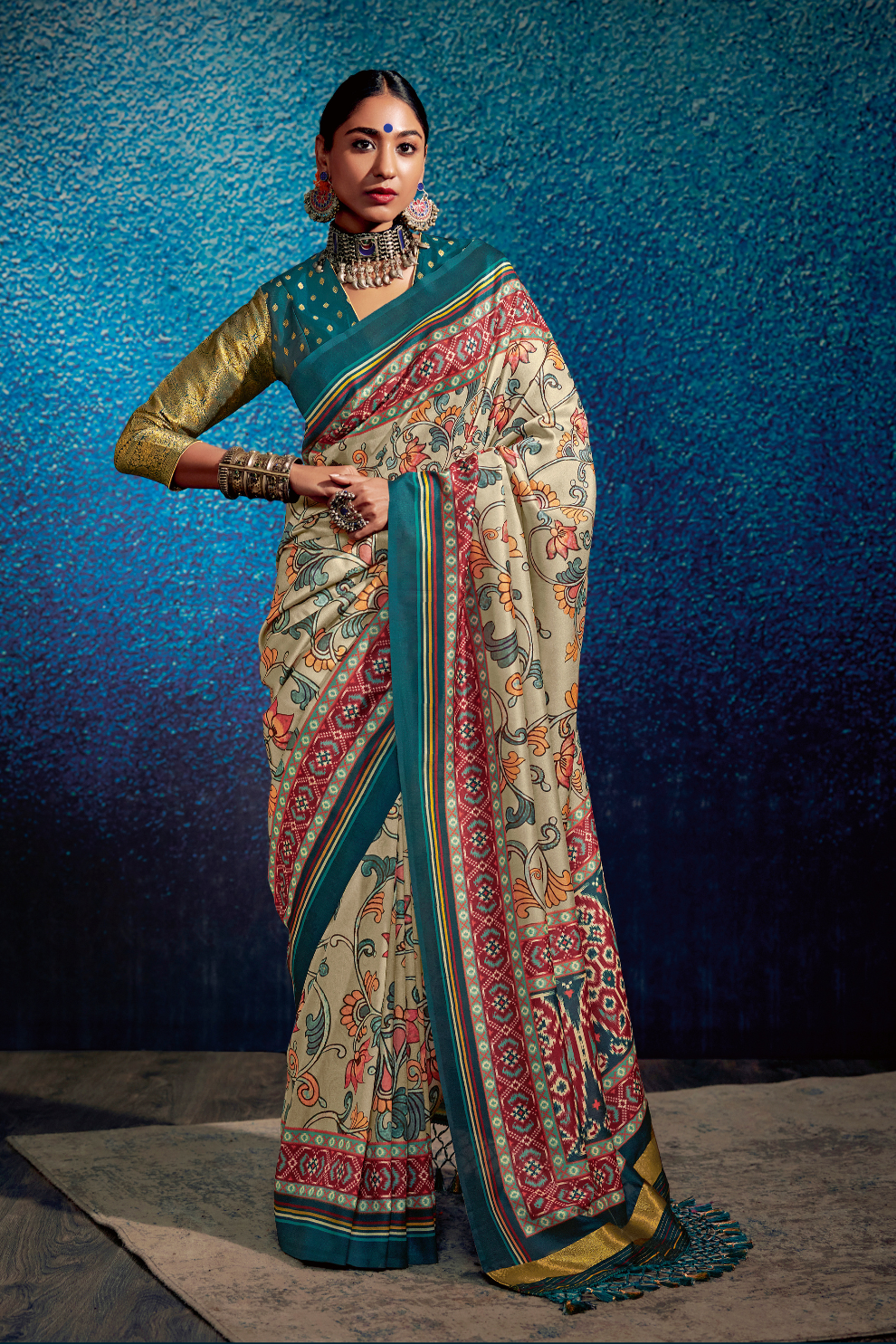 Kalam x Patola Dola Silk Saree with Traditional Charm