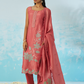 Pink Fancy Fabric Salwar Suit with Elegant Machine Embroidery