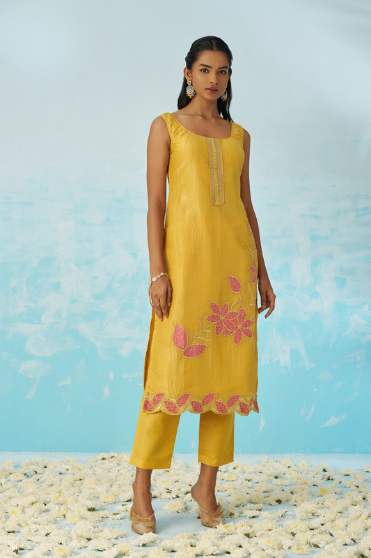 Designer Yellow Embroidered Salwar Suit for Occasions