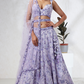 Georgette Sequins And Thread Embroidery Lehenga Choli Dupatta