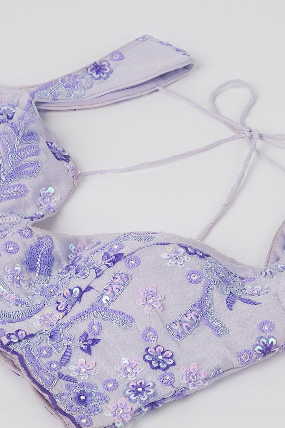 Georgette Sequins And Thread Embroidery Lehenga Choli Dupatta