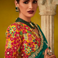 Tissue Silk Embroidered Saree with Sequins and Beads Work