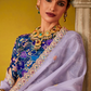 Tissue Silk Embroidered Saree with Sequins and Beads Work