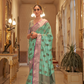 Zari Butta Tussar Silk Saree with Handwoven Elegance