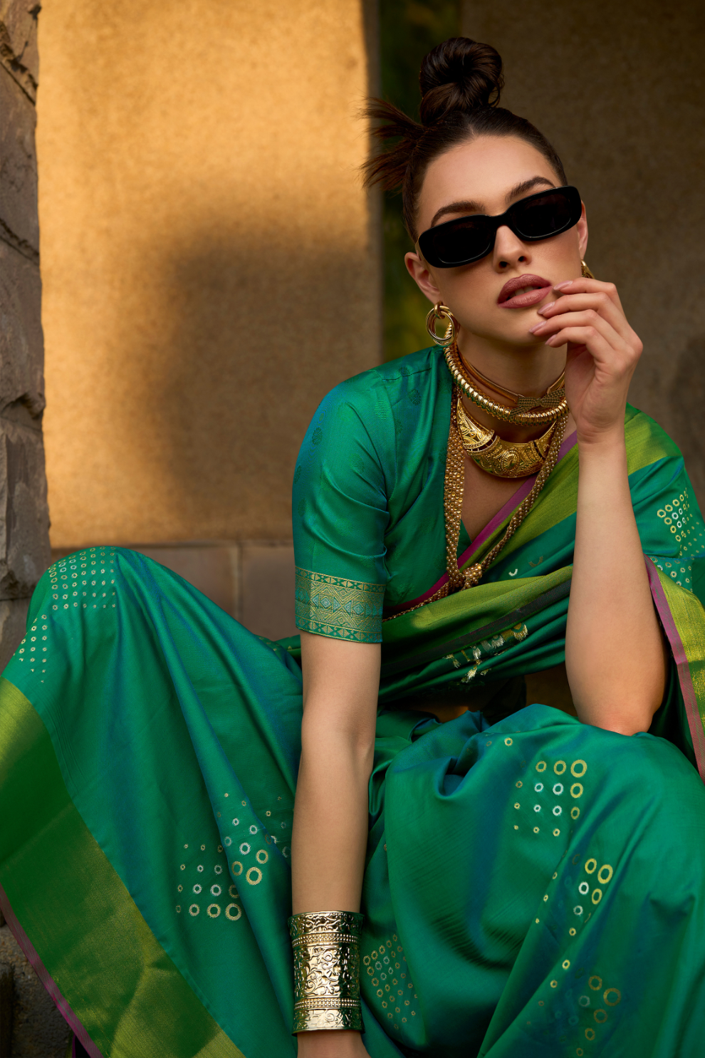 Timeless Elegance Woven in Luxurious Handloom Satin Grace