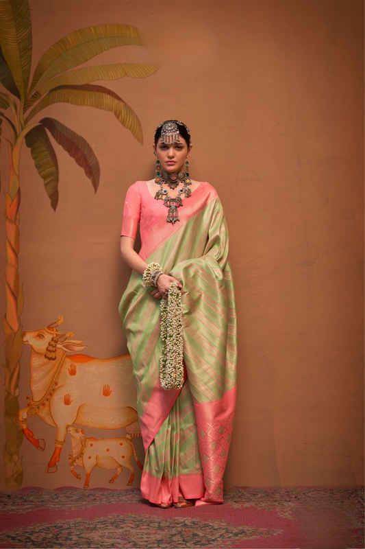 Pure Handloom Silk Saree with Traditional Charm