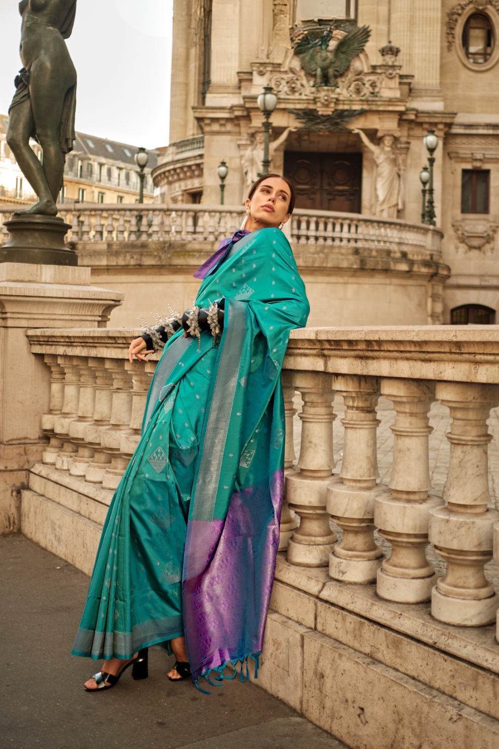 Banarasi Soft Silk Handloom Saree with Traditional Elegance