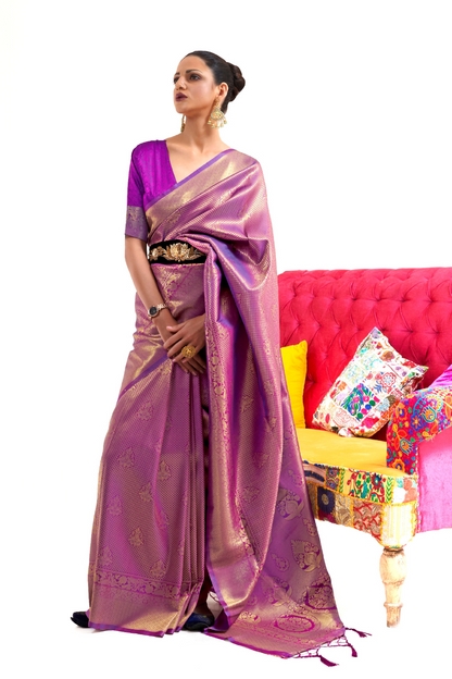 Kanjivaram Pattu Silk Saree with Cultural Elegance and Shine