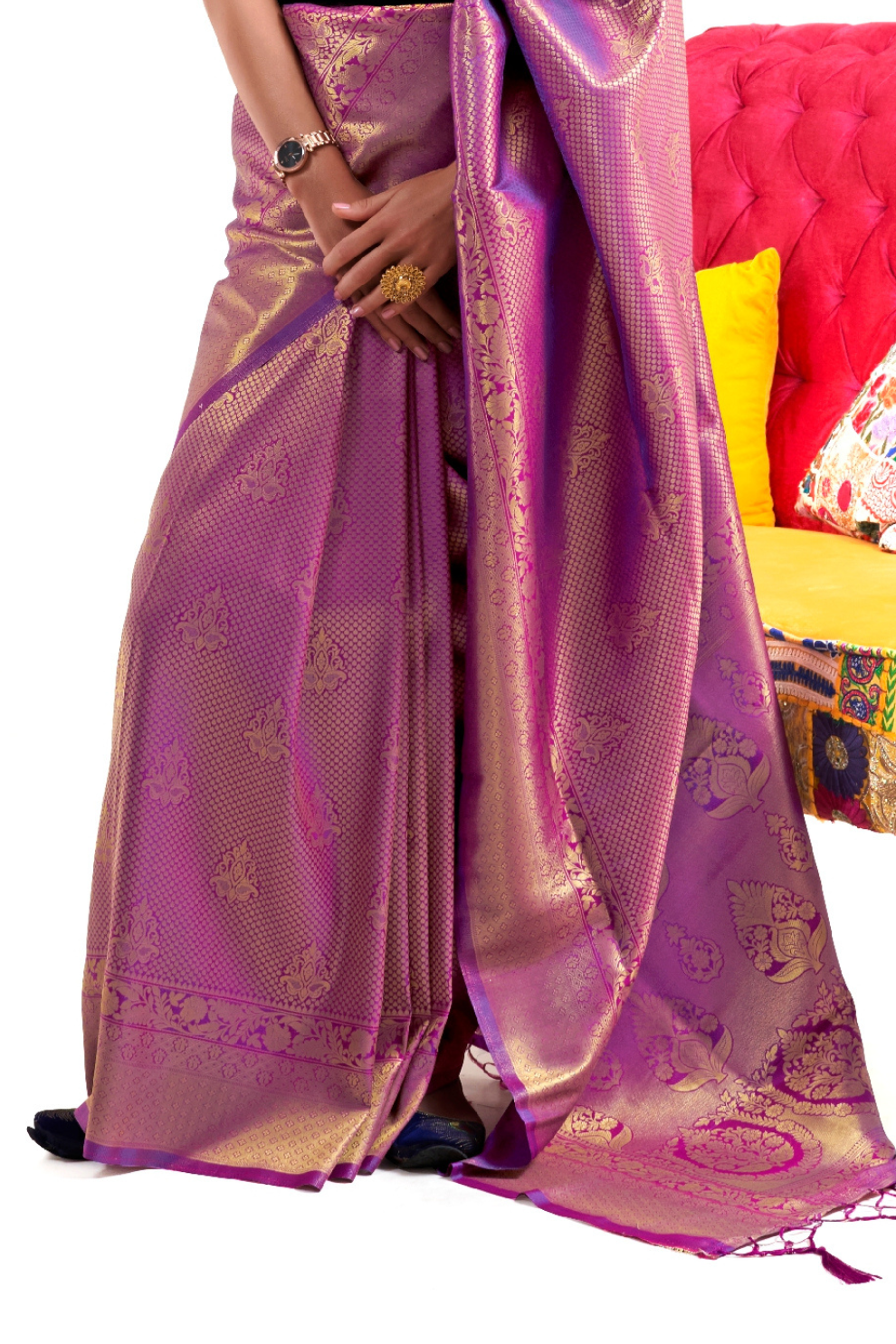 Kanjivaram Pattu Silk Saree with Cultural Elegance and Shine