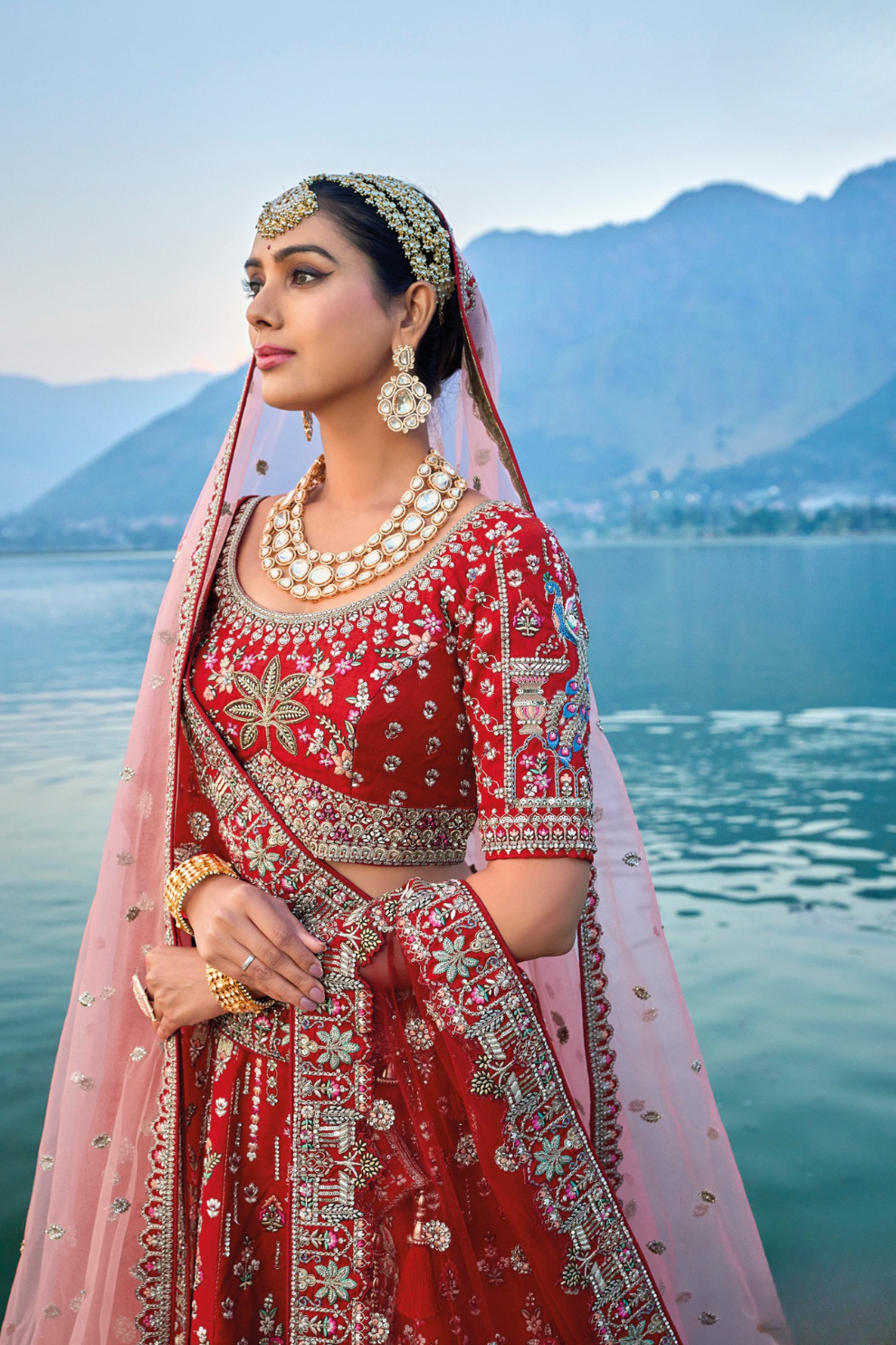 Luxury Silk Bridal Lehenga Choli – Handcrafted Elegance for Your Big Day
