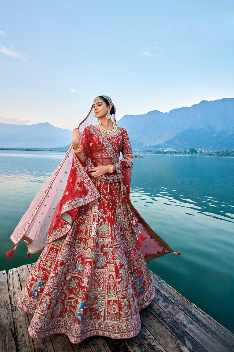 Luxury Silk Bridal Lehenga Choli – Handcrafted Elegance for Your Big Day